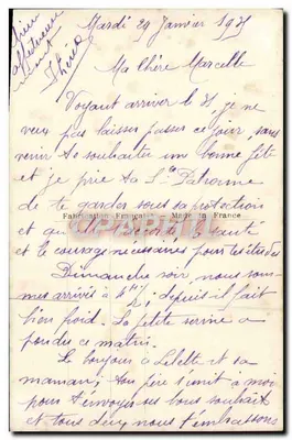 Bonne Fête — Paris 417 — Verlag B. Paris — Rückseite