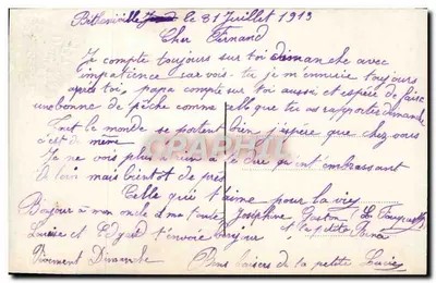Casal apaixonado — cena de romance — editor 'Dolce Pensées', n° 81 — Verso
