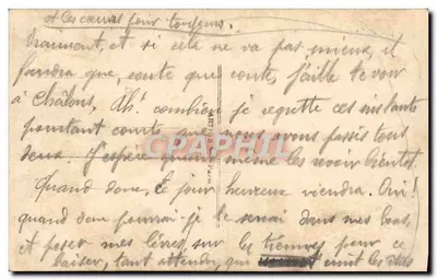 Sailor gazing at portrait of woman — La Favorite, n° 2385 — Verso