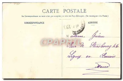 Le Bain de Fanchon — scène de bain avec poème — Phototypie A. Bengeret & Cie, Nancy — Rewers