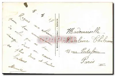 Kolorowe róże — Szczęśliwego urodzin — L. BRAUN, wydawca, NANTERRE, nr 4163 — Rewers