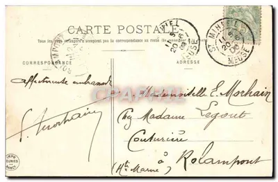 Mulher no café — O Café da Parisienne — Edição Bergeret, n°5 — Verso