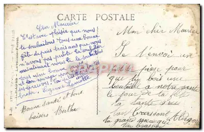 Flowers — roses and lilacs — Boulanger 205 — Back