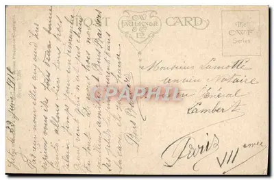 Dois filhotes sob um guarda-chuva — É a festa da rã — editor C.W. Faulkner & Co, série 12 — Verso