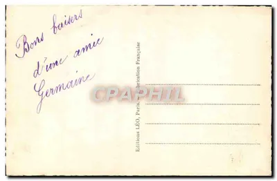 Donna sorridente — cartolina d'anniversario — Léo, Parigi, n° 5250 — Verso
