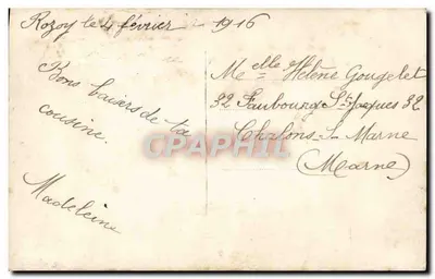 Dziewczyna z niemiecką lalką — 'La Pensée' — wydawca 'La Pensée' n°26 — Rewers