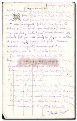 O Crepúsculo — Salão 1914 — E. Dauphin — Paris — Verso