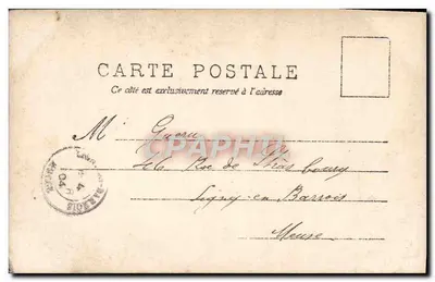 Scena teatralna — Colombine i Cassandre — D.P. (Découpage Paris) — Rewers