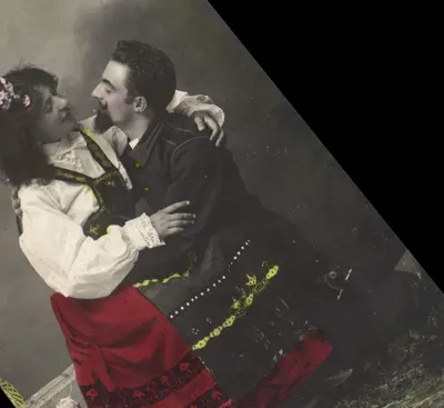 Młody para w strojach folklorystycznych — Cartolina Postale n°2 — wydawca Cartolina Postale