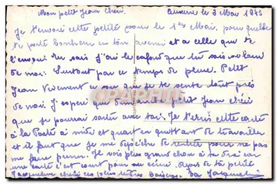 Dois jovens apaixonados — Porta da Felicidade — JG, n° 601/3 — Verso