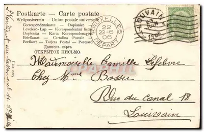 Dwie młode kobiety — kartka pocztowa z ręcznym tekstem — wydawca nieznany, seria 277 — Rewers