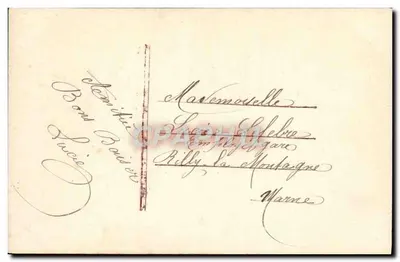 Młoda kobieta w zielonej sukni — Pocałunek — wydawca anonimowy, nr 4190 — Rewers