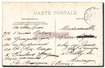Jeune femme en chapeau décoré — Paris — éditeur AD, n° 322 — Verso