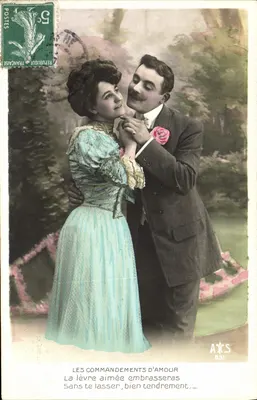 Os Mandamentos do Amor — cena romântica — editor A&S n°831