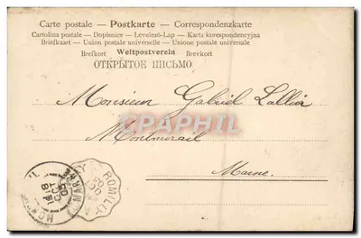 Clémence de Pibrac — dançarina — editor desconhecido, n° 6427 — Verso