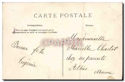 Dziewczyna otoczona kwiatami — Pamiątka — E. L. D., n° 3318 — Rewers