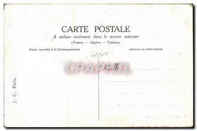 Charrette Fleurie — Wiersz o dziewczynce z wózkiem kwiatów — J.C. Paris — Rewers