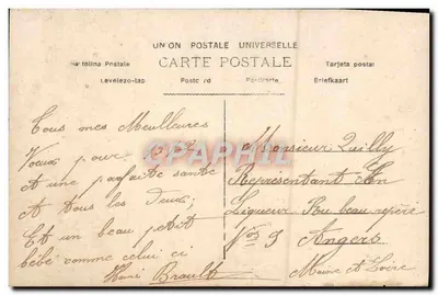 Famille — portrait de trois personnes — éditeur X, n° 133 — Verso