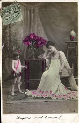 Mulher e criança — cena de ternura — E.L.D. n°4096