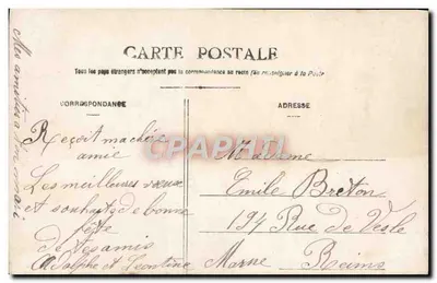 Duas jovens mulheres diante de um carrinho de flores — Hoje Santa Léonie — A&S 632 — Verso