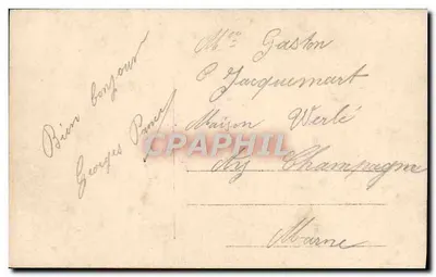 Mädchen in rosa Kleid unter Weinreben-Pergola — Januar 1 glückliches Jahr — Verleger DALES n°122 — Rückseite