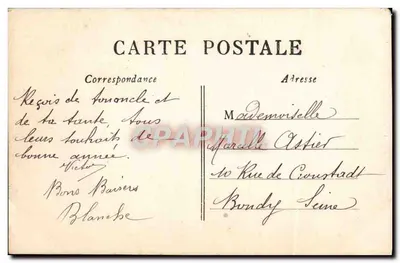 Zwei junge Mädchen — halten ein Schild 'Bonne Fête' — unbekannter Verlag, n° 166 — Rückseite