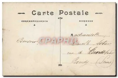 Girl with Doll — Publisher Paris, No. 8061 — Back