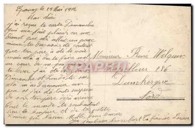 Casal amoroso — cena romântica — editor desconhecido, n° 63 — Verso