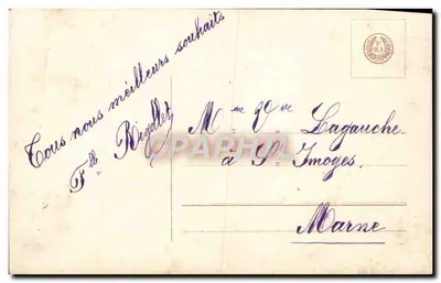 Jovem mulher — retrato — editor RAS, n° 4073/1 — Verso