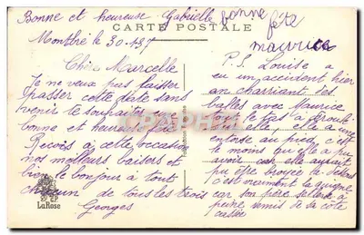 Kowalec i cyklameny — Szczęśliwego Dnia — La Rose, nr 20 EP — Rewers