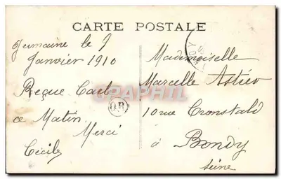 Menina sorridente com coroa de flores — Feliz Ano — editor BBM, n°29 — Verso