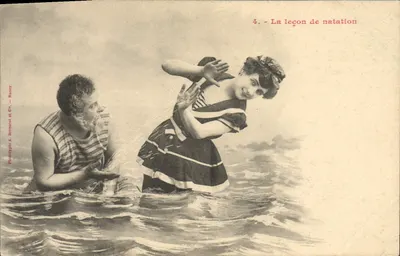 A aula de natação — cena de banho — Prod. A. Bernerot & Cie, Nancy
