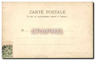 Jovem homem cumprimentando uma jovem pela janela — cena romântica — editor D. C. (assinatura no canto inferior esquerdo) — número de série não visível — Verso