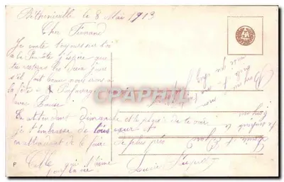 Jovem mulher com pomba — Bilhete postal antigo n° 2703/1, editor EFAS — Verso