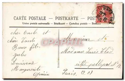 Lachende jongen met rozen — Gelukkige verjaardag — anoniem uitgever, n° 4049 — Achterkant