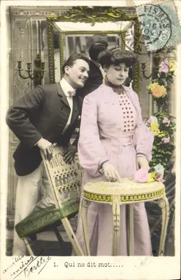 Casal em interior — cena divertida — Bertleé, n°1