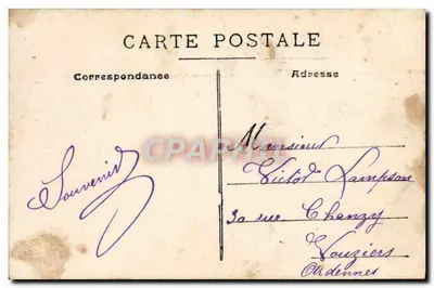 Flores y niño — tarjeta postal con texto impreso — editor no identificado, n° 543 — Reverso