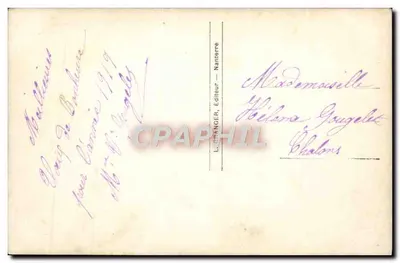 Mulher em pele — neve — editor L. Branger, n° 4348 — Verso