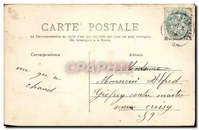 Un couple sous la pluie — Février — éditeur inconnu, n° de série non visible — Verso