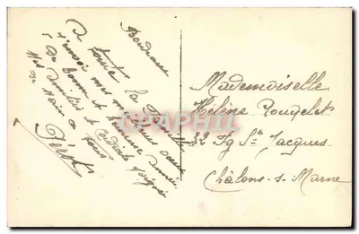 Vista de paisagem com flores — DIX PARIS 2084 — Verso
