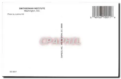 Instituto Smithsonian — Washington DC — CAPSCO, INC. n° DC-9217 — Verso