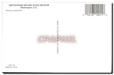 Smithsonian Air and Space Museum — Washington, D.C. — CAPS CO., D.C. — Verso