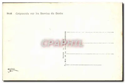 Crepúsculo sobre os Bassins do Doubs — 20:92 — Edição La Cotine, 37, rue de La Hâslebourg — Verso