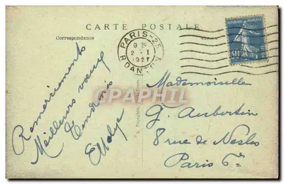Parijs - Het Paleis van Justitie en de Sainte-Chapelle - A.P. - 261 — Achterkant