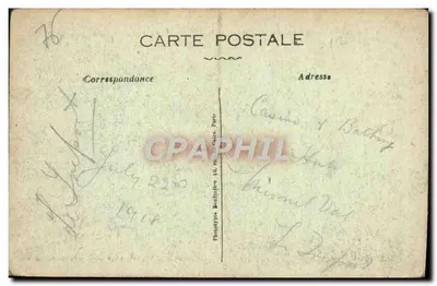 Mesnil-Val (Okręg Tréport) — Plaża i tarasy — Wyd. Arnault, druk i fot. Le Tréport — Rewers