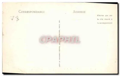 Rambouillet - O Parque - Perspectiva do Castelo (Lado Sul) - LL. — Verso