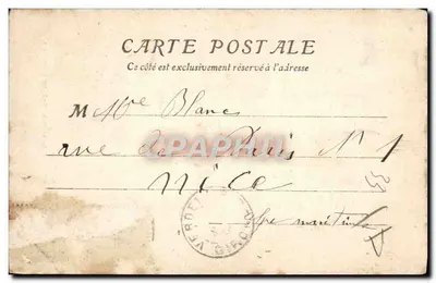 Verdelais (Gironde) — Campanile e portico della chiesa di Nostra Signora di Verdelais — Henry Guillier, 31, 42 bis e 44, rue Fougères — Libourne — Verso