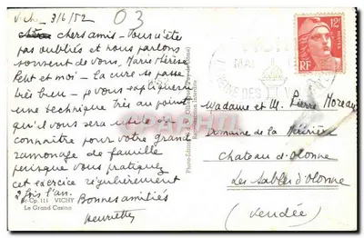 Grande Casa de Apostas de Vichy — fachada monumental — G. G. O. (fotógrafo) — Verso