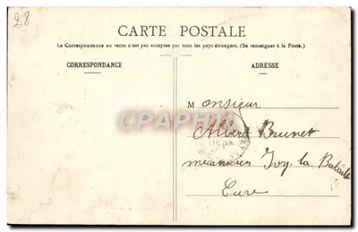 Dreux - Vista da Place Saint-Gilles — Ch. Foucault, editora, Dreux, n°34 — Verso
