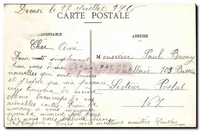 Dreux — Vista geral tirada da Capela São Luís — Carte postale de C. Foucault, Paris, n°31 — Verso